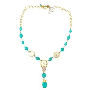 Chico’s Turquoise Y Drop Necklace